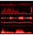 graphic equalizer vector image vector image