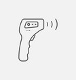 contactless infrared thermometer icon isolated vector image vector image