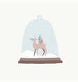 scandinavian year greeting card vector image vector image