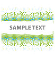 squares mosaic texture green tones vector image vector image