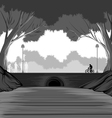 park life in city vector image
