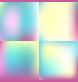 sweet color blurred background set pastel vector image