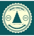 christmas tree applique background vector image vector image