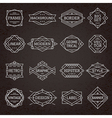 modern hipster frames borders labels vector image vector image