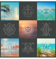 summer holidays vacation and travel emblems vector image vector image
