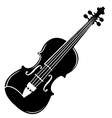 violin silhouette vector image vector image