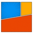 comics pop art style blank layout template vector image