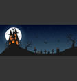halloween background concept vector image vector image