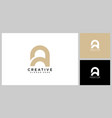 initial letter a logo design vector image vector image