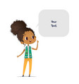 young smiling african american girl scout dressed vector image vector image