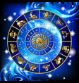 circle of zodiac vector image