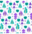cold forest seamless pattern vector image vector image