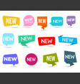 collection of modern colorful new note label mark vector image