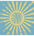 sunny retro grunge background with text vector image vector image