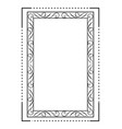 decorative linear frame vector image vector image