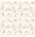 thanksgiving seamless pattern vector image