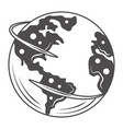 world globe map geolocation pins travel around vector image vector image