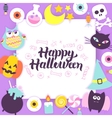 happy halloween paper template vector image