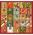 advent calendar vector image