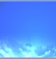 bright blue sky background realistic beautiful vector image
