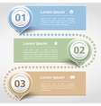 design template with three banners vector image vector image