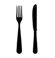 fork and knife icon vector image