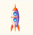 rocket ufo shuttle isolated vector image