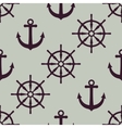 anchor and ship wheel nautical texture vector image