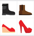 man and woman shoes vector image