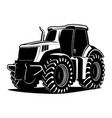 tractor bw 2 vector image