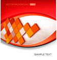 abstract red background with mosaic vector image vector image