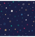 seamless pattern with handdrawn stars vector image