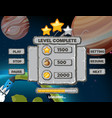 space game background template and elements vector image