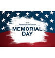 on usa national memorial day vector image vector image