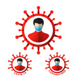 covid19-19 and coronavirus concept vector image vector image