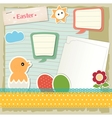 easter scrapbook set vector image vector image