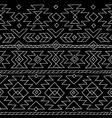 ethnic woven design seamless pattern black white vector image vector image