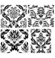 damask pattern vector image