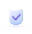 security 3d for concept design shield vector image