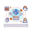 translation application for travel article page vector image vector image