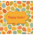 easter greeting card design vector image