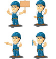 technician or repairman mascot 9 vector image