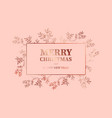 elegant merry christmas and new year card vector image vector image