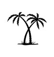 palm tree sign image vector image