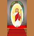 jesus christ in cartoon style vector image vector image