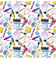 watercolor cosmetics pattern vector image vector image
