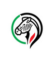 zebra meat trade sign vector image