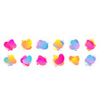 color gradient blend splash in abstract shape vector image