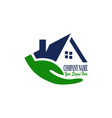 house logo designs concept home leaf logo vector image