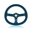 icon steering wheel vector image vector image